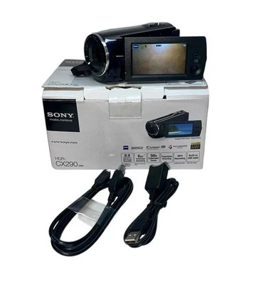 Sony Handycam HDR-CX290 HD 1080p 60fps AVCHD 8GB Flash Camcorder 27x - Image 1 of 4