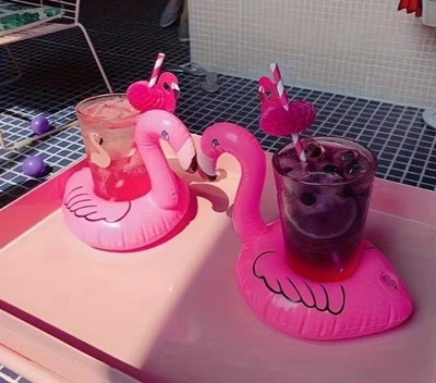 Getränkehalter Pool Aufblasbar Becherhalter schwimmend Flamingo Badespielzeug - Bild 1 von 2
