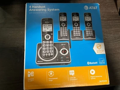 AT&T 4HS Cordless Phone with Answering Machine. New In Box. - Image 1 of 4