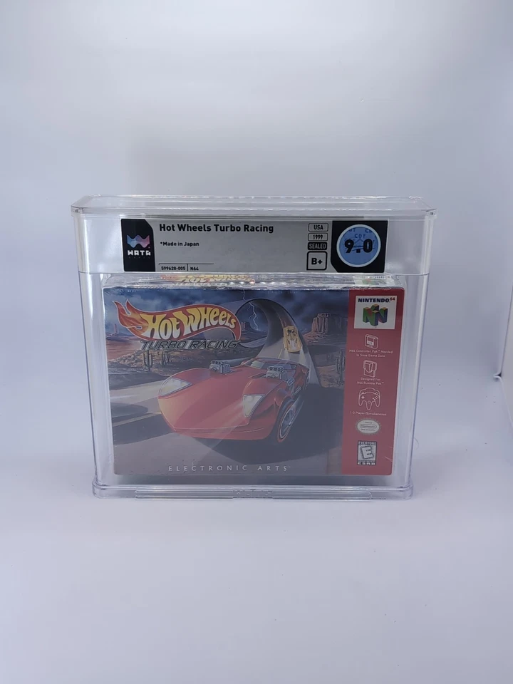 Hot Wheels Turbo Racing Brand New Nintendo 64 N64 1999 Sealed WATA Grade 9.0 B+ - Image 1 of 4
