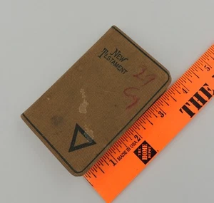 WWI YMCA 1917 New Testament Pocket Book American Bible Society Mini Palm Size - Picture 1 of 15