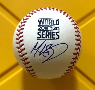 MOOKIE BETTS Signed PSA Auth. Rawlings 2020 World Series OMLB Baseball Dodgers - Image 1 of 3