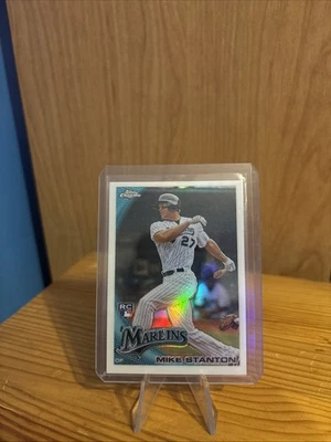 2010 Mike Stanton Topps Chrome Wrapper Redemption карточка дебютанта переливающаяся No190 - Изображение 1 из 2
