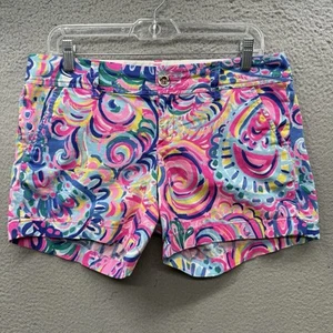 Lilly Pulitzer The Callahan Shorts Psychedelic Sunshine Resort Beach Women’s 8 - Picture 1 of 13