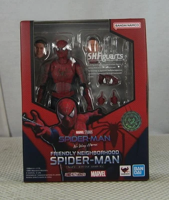 S.H.Figuarts Friendly Neighborhood Spider-Man No Way Home Bandai Maguire SELLADO Foto 1 de 4