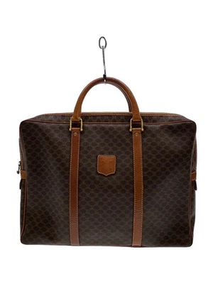 Maletín CELINE PVC BRW patrón integral M07 desgaste de esquina de Japón Foto 1 de 4