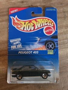 Hot Wheels Peugeot 405 Collector #467 1995 Guranteed For Life/Malaysia - Picture 1 of 3