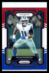 2023 Panini Prizm MICAH PARSONS Red White & Blue Prizm #78 Dallas Cowboys - Picture 1 of 2
