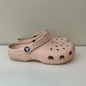 Crocs Shoes Child Size 1 Light Pink Clogs Slip On - Picture 1 of 5