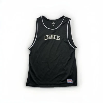 Camiseta deportiva de baloncesto Hollister Sportswear para hombre negra rara talla grande Foto 1 de 3