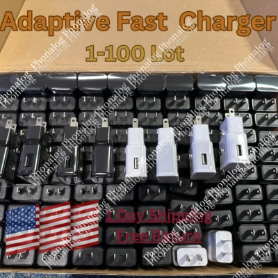 Wholesale USB Power Adapter Fast Wall Charger For Samsung Android HTC Redmi LG - Image 1 of 4