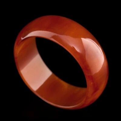 Ancien Bracelet Bakélite Couleur Orange Ambre Vintage 1970 - Photo 1/4