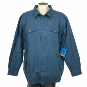 NWT Columbia Hyland Woods Shirt Jacket 2XL Button UPF 50 Elbow Patch Mens $110 - Picture 1 of 8