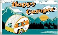 Camping Caravan 5'x3' Flag 