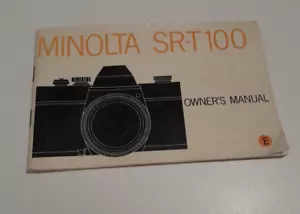Minolta SR-T100 Kamera Original Bedienungsanleitung, Original Englisch - Bild 1 von 4
