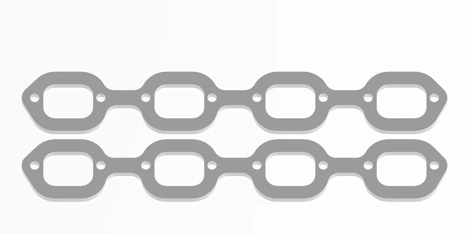 PAIR of 3/8" thick 304ss Header Flanges For Jon Kaase BOSS 9- 2 1/8" Port - Image 1 of 1