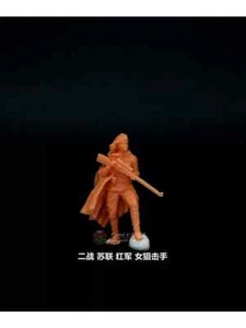 3D gedruckt 1/72 Zweiter Weltkrieg sowjetische Rote Armee weibliche Scharfschützen unbemaltes Modell NEU - Bild 1 von 1