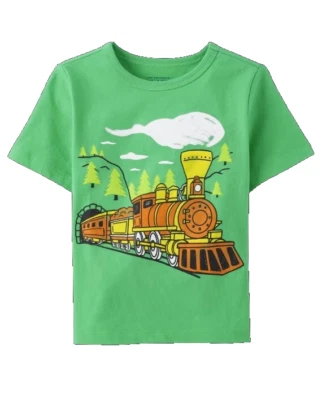 Nueva Camiseta Verde TCP The Children's Place Train Talla 2T Nueva con Etiquetas Foto 1 de 2