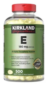 Kirkland Signature Vitamin E 180 mg., 500 Softgels - Picture 1 of 3