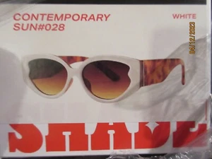 Brand New in Box MAD SHADE Designer Sunglasses Classic Retro SUN S-28 White - Picture 1 of 2
