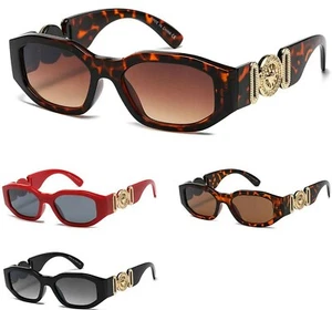 Hip Hop Shades Men Sunglasses Square Gold Black Lens Rapper Quevo Migos Elegant - Picture 1 of 53