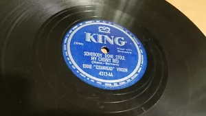 78RPM King Eddie Cleanhead Vinson - Stole Cherry Red / Wineola clean medium V V+ - Picture 1 of 8