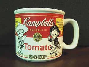 1999 Tasse à soupe pour enfants Campbell's (tomate) - tasse en céramique 12 oz - Westwood - Photo 1/13