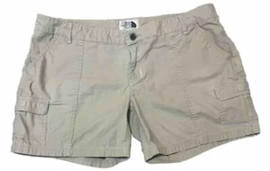 The North Face Cargo Shorts Tan Outdoor Hiking Shorts Women’s Size 16 *read - Picture 1 of 5