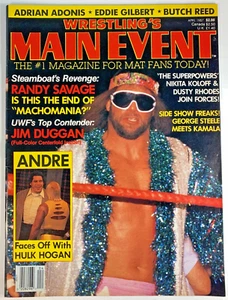 WRESTLING'S MAIN EVENT 4/87 Andre The Giant RANDY SAVAGE Hacksaw Jim Duggan WWF - Imagen 1 de 4
