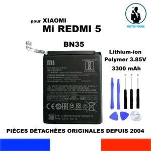 BATTERIE OEM BN35 POUR XIAOMI MI REDMI 5 DUAL SIM 5,7" 3300mAh 12,7Wh + OUTILS - Photo 1 sur 10
