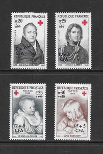 REUNION SCOTT B20 - B23 MH SETS - 1964/1965 SEMI-POSTAL ISSUE - Picture 1 of 2