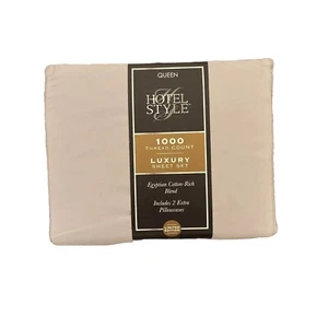 Hotel Style 1000 Thread Count Egyptian Cotton-Rich Luxury Sheet Set Queen Grey - Picture 1 of 2