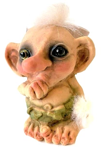Ny Form Troll "Trollbaby" Sucking Thumb  #075 New with Tag  3.5" Tall Norwegian  - Picture 1 of 7