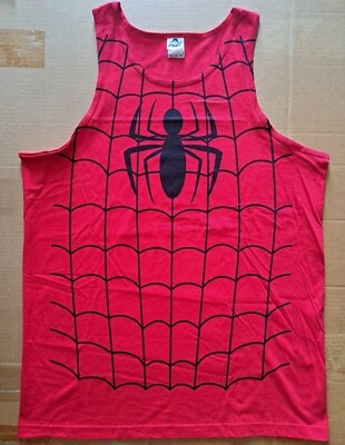Spiderman New Red Tank Top Shirt Size XL Costume Web Art Marvel Comics Classic  - Image 1 of 4