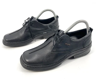 Josef Seibel womens 40/9 Trisha 182457 black genuine Leather Oxford Shoe lace up - Image 1 of 4
