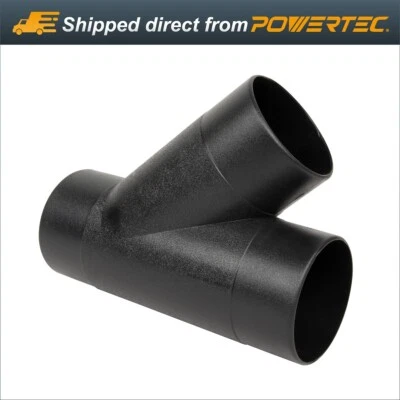 POWERTEC 4 Inch Y-Fitting Dust Hose Connector (70106) - Image 1 of 4