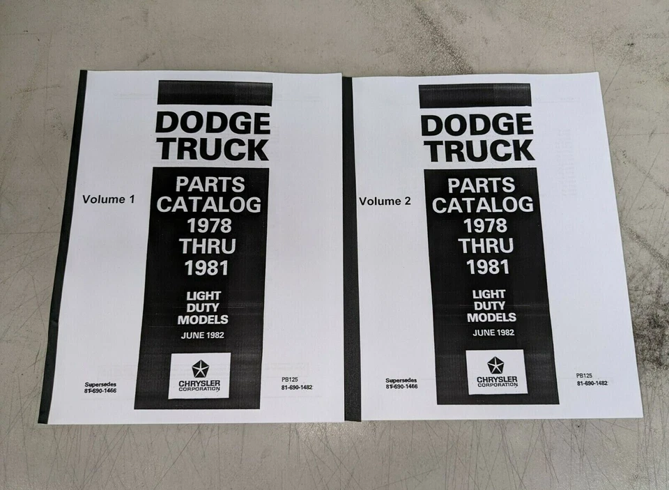 1978-1979 Plymouth PB300 Voyager Standard Passenger Van Parts Catalog Manual - Image 1 of 1