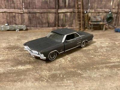 1964 Buick Riviera Rusty Weathered Custom 1/64 Diecast Matchbox Car Barn Find - Image 1 of 4