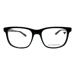 AUTHENTIC & NEW - DRAGON - DR7009 001 54/18/140 - BLACK - EYEGLASSES & CASE - Picture 1 of 3
