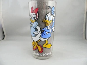 HAPPY BIRTHDAY MICKEY--1977 PEPSI GLASS--DAISY & DONALD--HARD TO FIND, glass A - Picture 1 of 4