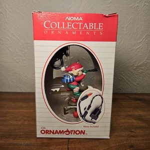 Vintage Noma Ornamotion Collectable Ornament Flying Elf Telescope #2322 New - Picture 1 of 6
