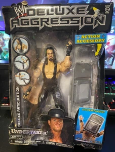 Jakks Pacific WWE Undertaker Deluxe Aggression Series With Face Print Chair - Picture 1 of 9