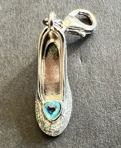 Disney add on Charm Cinderella Shoe Glitter Disney Clip - Picture 1 of 4
