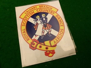 Calcomanía Calgary Royal Scottish Dance Society 4" x 5" Highland Dancing E71 - Imagen 1 de 2