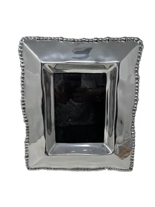 Beatriz Pearl Organico Silber Metall Bilderrahmen 12x10,5 für ein 5"x7" Bild - Bild 1 von 11
