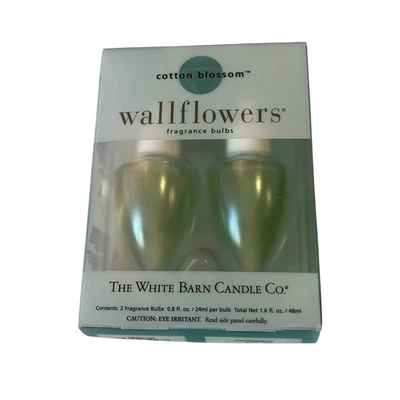 Wallflowers The White Barn Candle Co. Cotton Blossom 2 Refill Bulbs New - Image 1 of 3