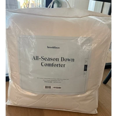New Brooklinen Down Comforter All Season 700 Fill King Duvet Insert - Image 1 of 3