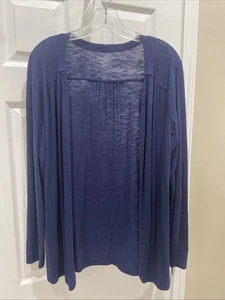 Coldwater Creek Mujer Hermoso Precioso Cárdigan Azul Abierto Talla S - Imagen 1 de 3