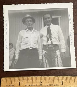 1959 Candid Photo RAY PRICE Country Western Singer with Agent Harry Cooke - Picture 1 of 3