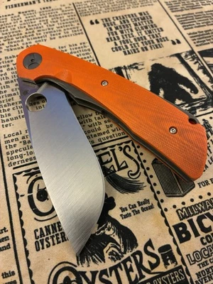 Spyderco Subvert C239GPOR Pocket Knife Orange G10 Titanium S30V Stainless - Image 1 of 4